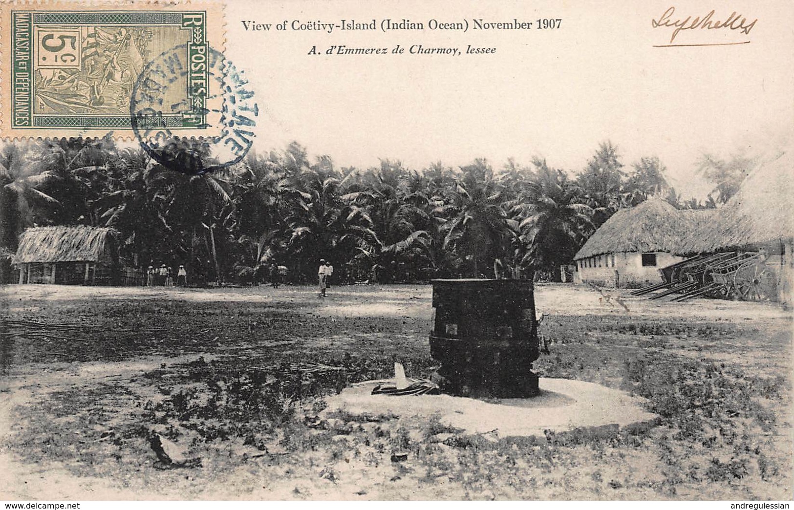 CPA Seychelles - View Of Coëtivy-Island (Indian Ocean) November 1907 - Seychellen