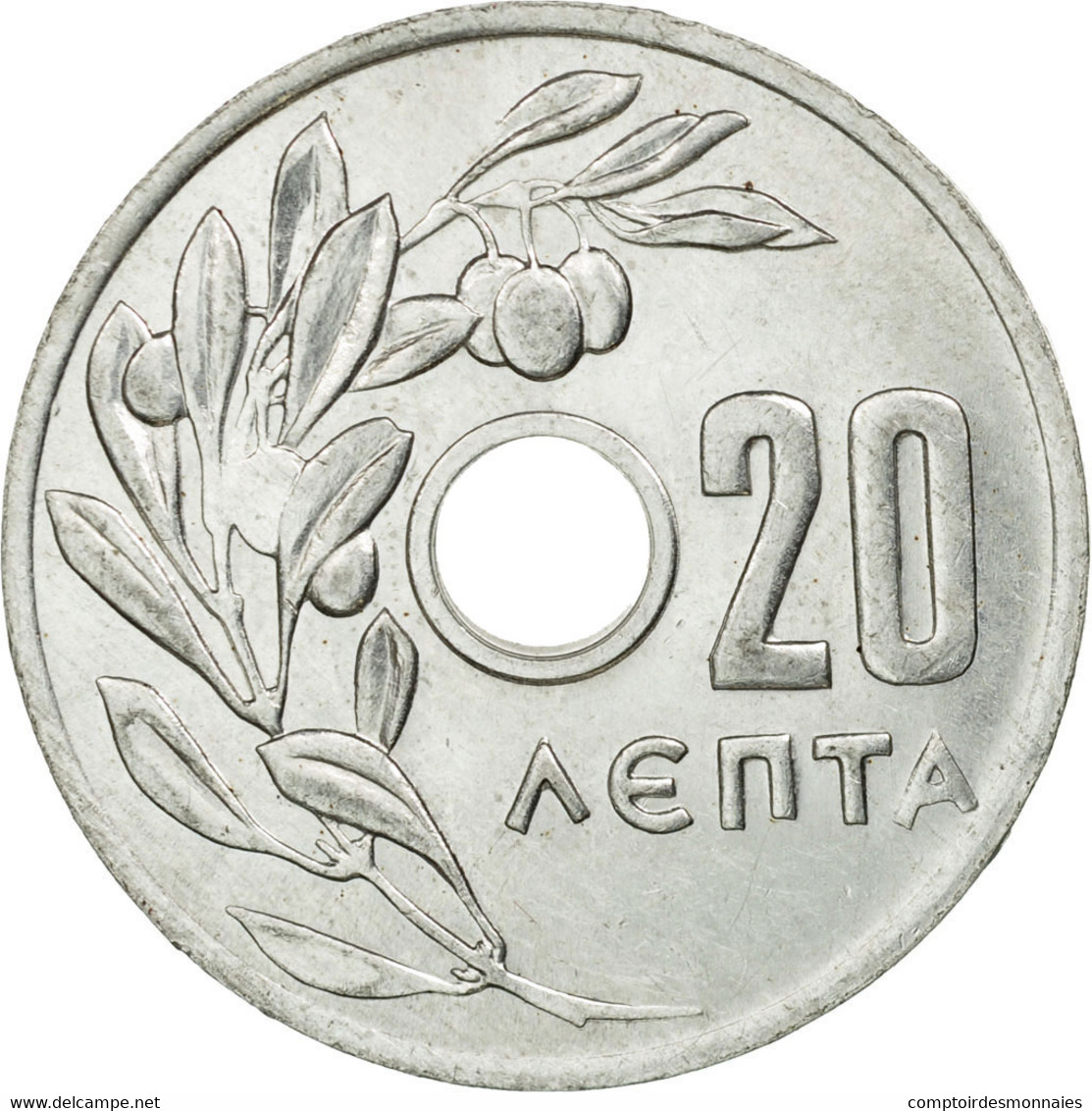 Monnaie, Grèce, 20 Lepta, 1959, TTB+, Aluminium, KM:79 - Grèce