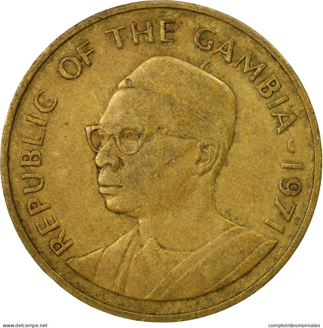 Monnaie, GAMBIA, THE, 10 Bututs, 1971, TB+, Nickel-brass, KM:10 - Gambia