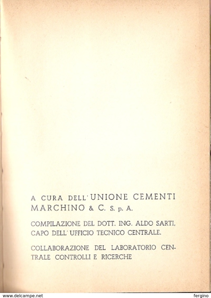 COSTRUIRE IN CEMENTO - MANUALE A CURA DELL'UNIONE CEMENTI  MARCHINO - Arte, Architettura