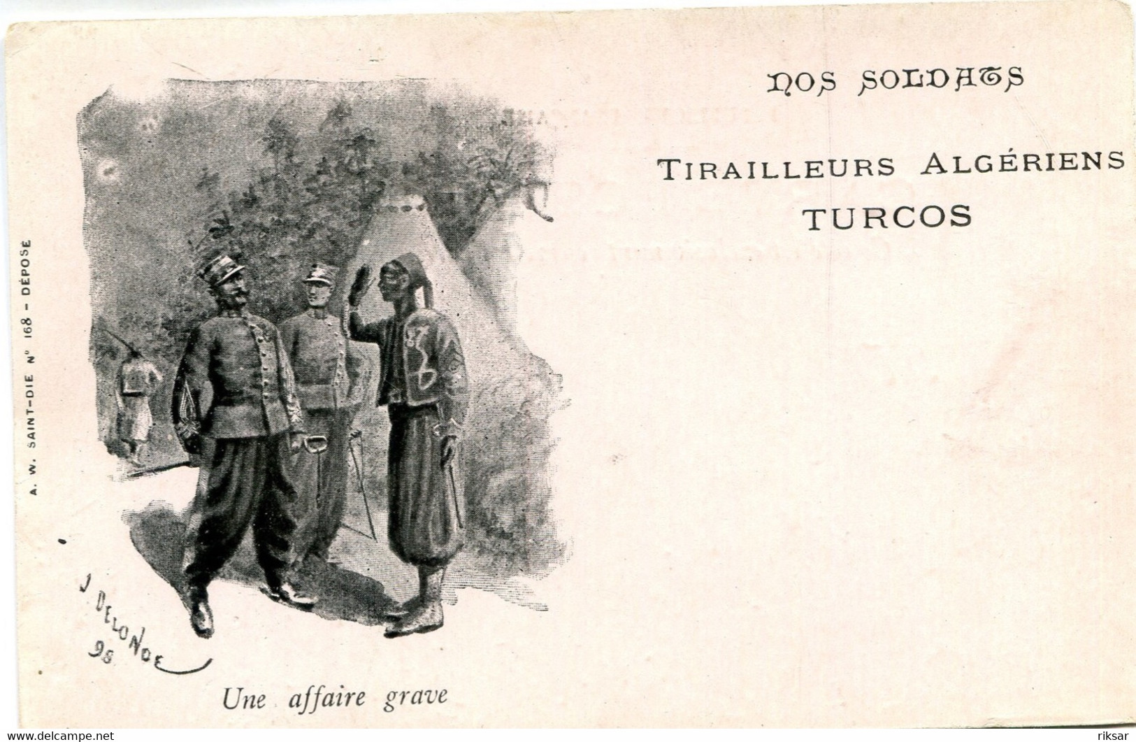 ALGERIE(TYPE) TIRAILLEUR - Scènes & Types