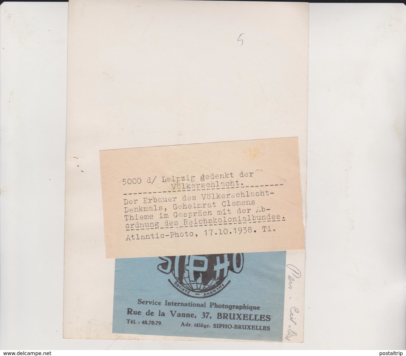 LEIPZIG GEDENKT DER VOLKERSCHLACHT  1938   FOTO DE PRESSE Brian L Davis Archive - War, Military