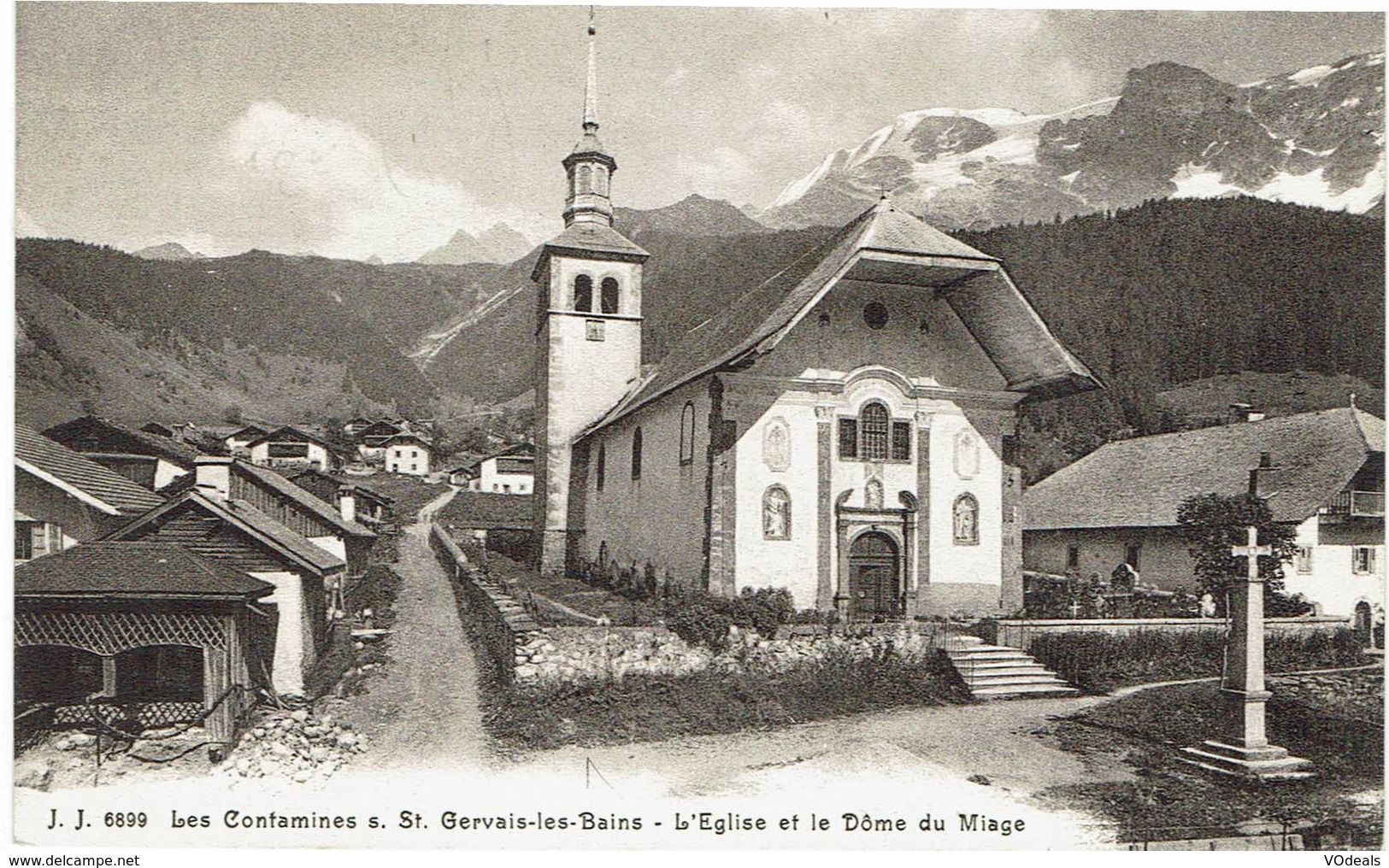 CPA - France - (74) Haute Savoie - Les Contamines Sur Saint Gervais-les-Bains - L'Eglise Et Dôme Du Miage - Saint-Gervais-les-Bains