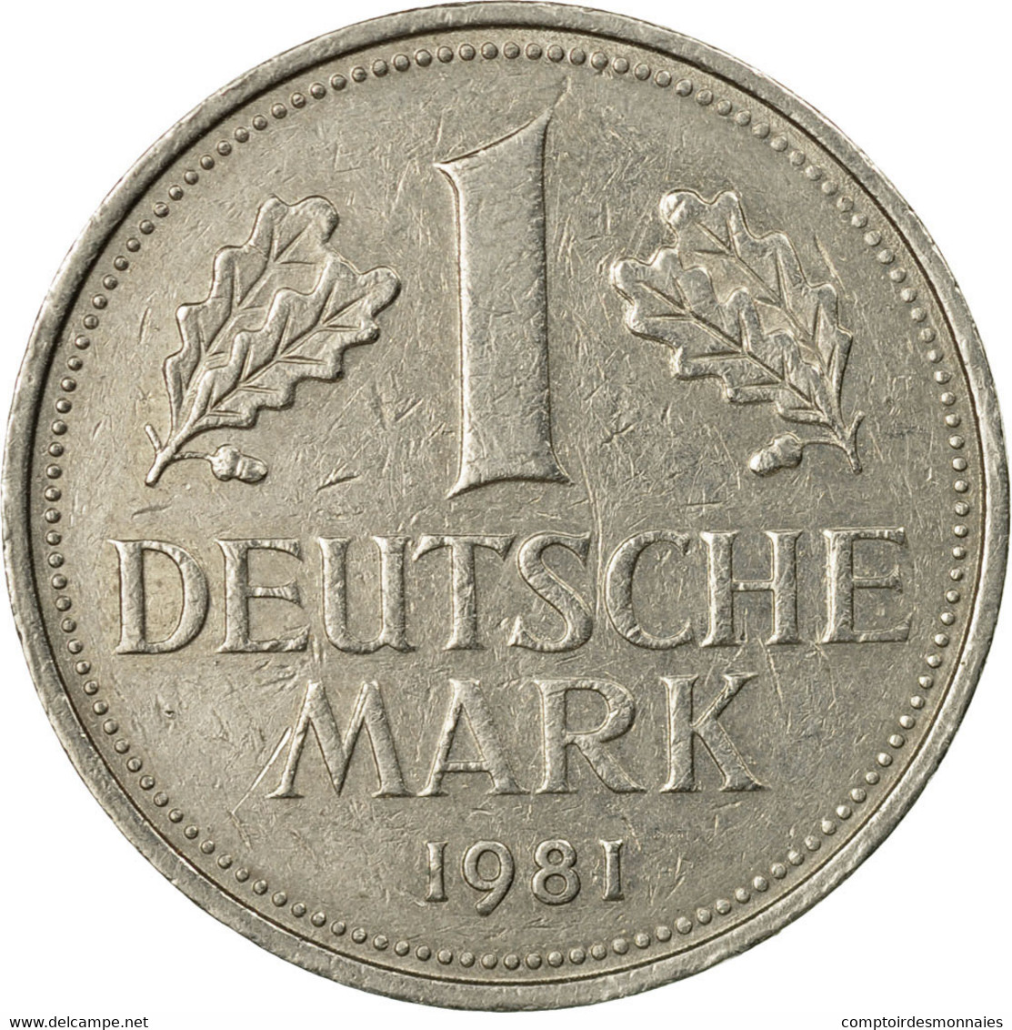 Monnaie, République Fédérale Allemande, Mark, 1981, Hambourg, TTB - 1 Mark