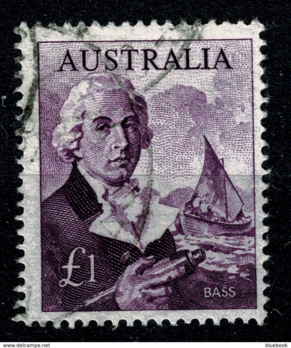 Ref 1234 - Australia 1964 Stamp SG 359 - £1 Bass - Good Used Cat £16+ - Oblitérés