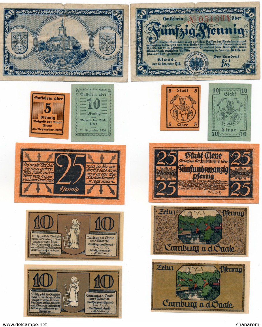 Allemagne // NOTGELD // Collection // LOT de 500 billets