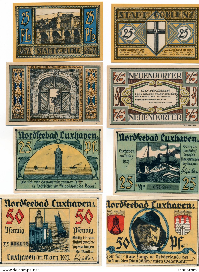 Allemagne // NOTGELD // Collection // LOT de 500 billets