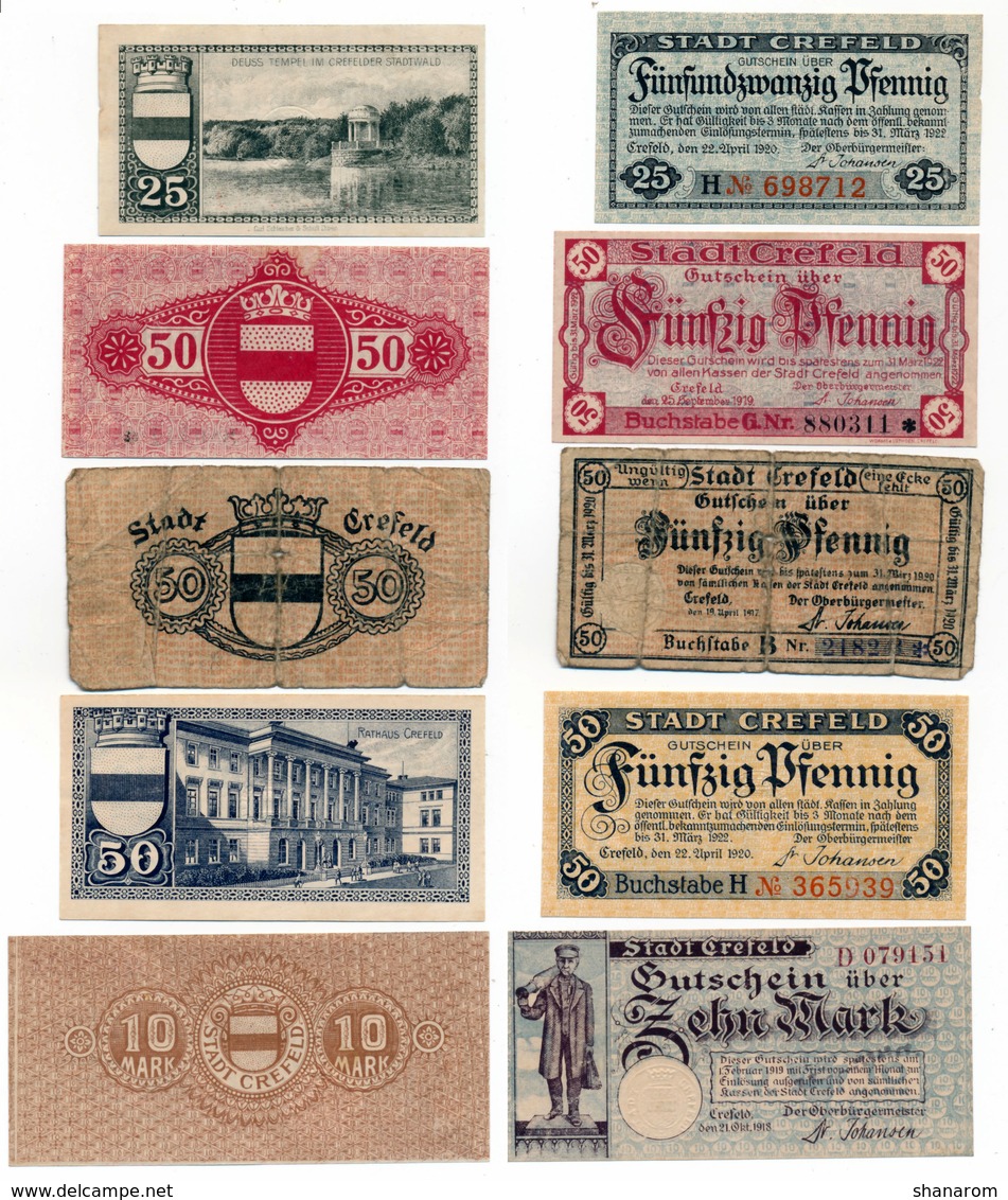 Allemagne // NOTGELD // Collection // LOT de 500 billets