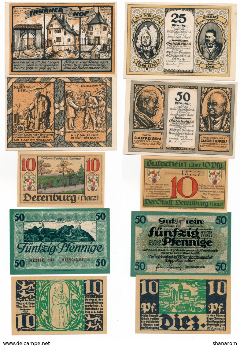 Allemagne // NOTGELD // Collection // LOT de 500 billets