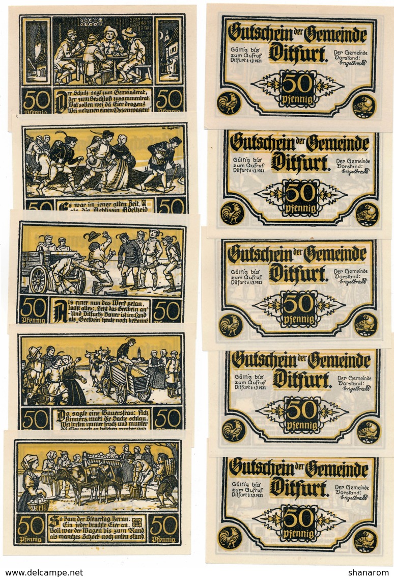 Allemagne // NOTGELD // Collection // LOT de 500 billets