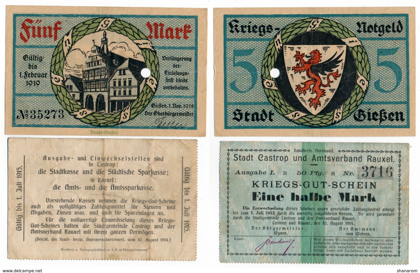 Allemagne // NOTGELD // Collection // LOT de 500 billets