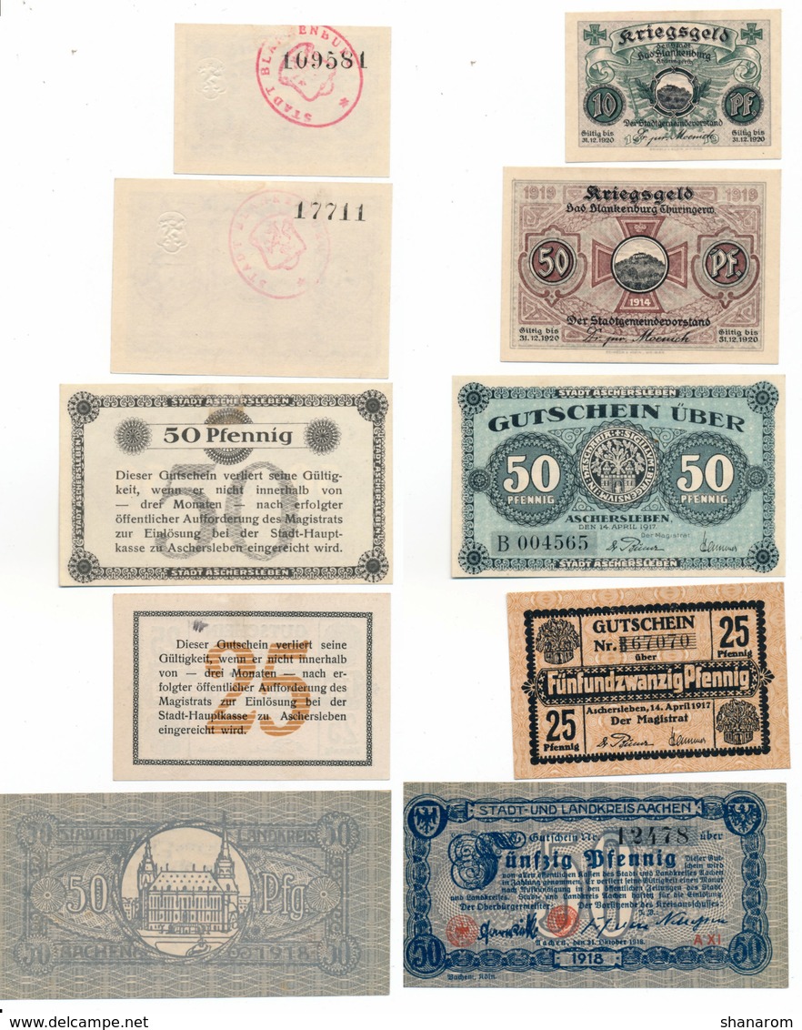 Allemagne // NOTGELD // Collection // LOT de 500 billets