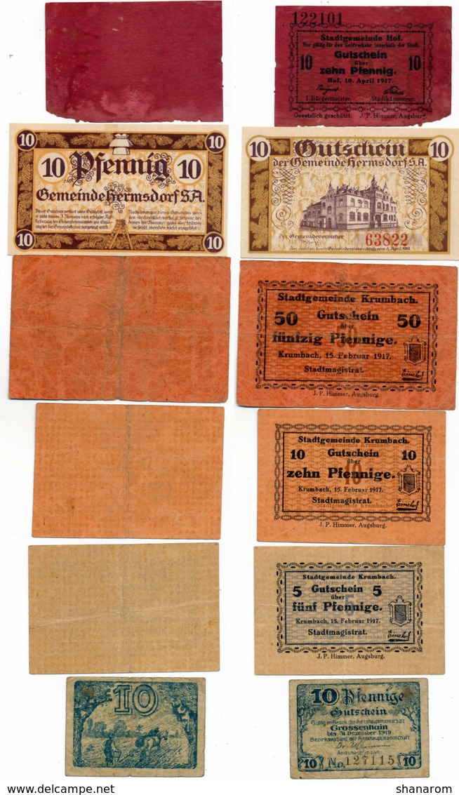 Allemagne // NOTGELD // Collection // LOT de 500 billets