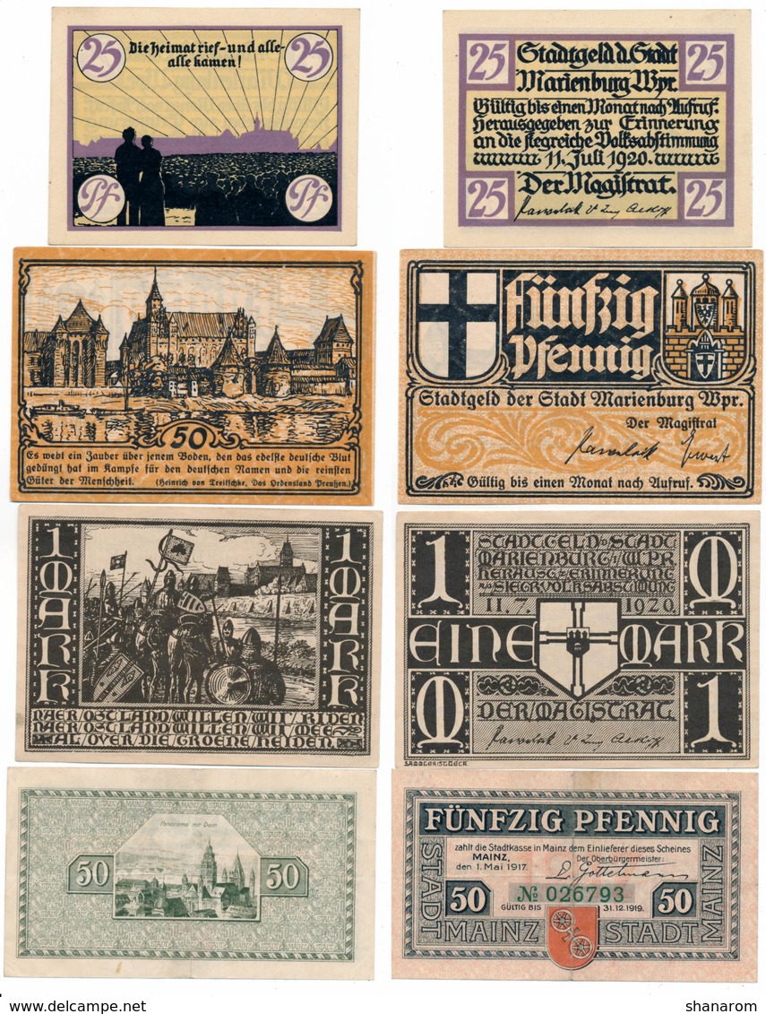 Allemagne // NOTGELD // Collection // LOT de 500 billets