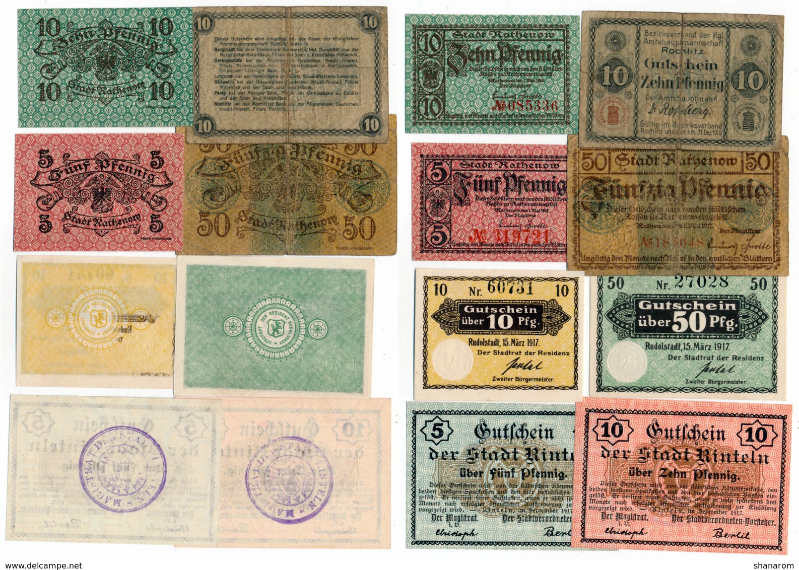 Allemagne // NOTGELD // Collection // LOT de 500 billets