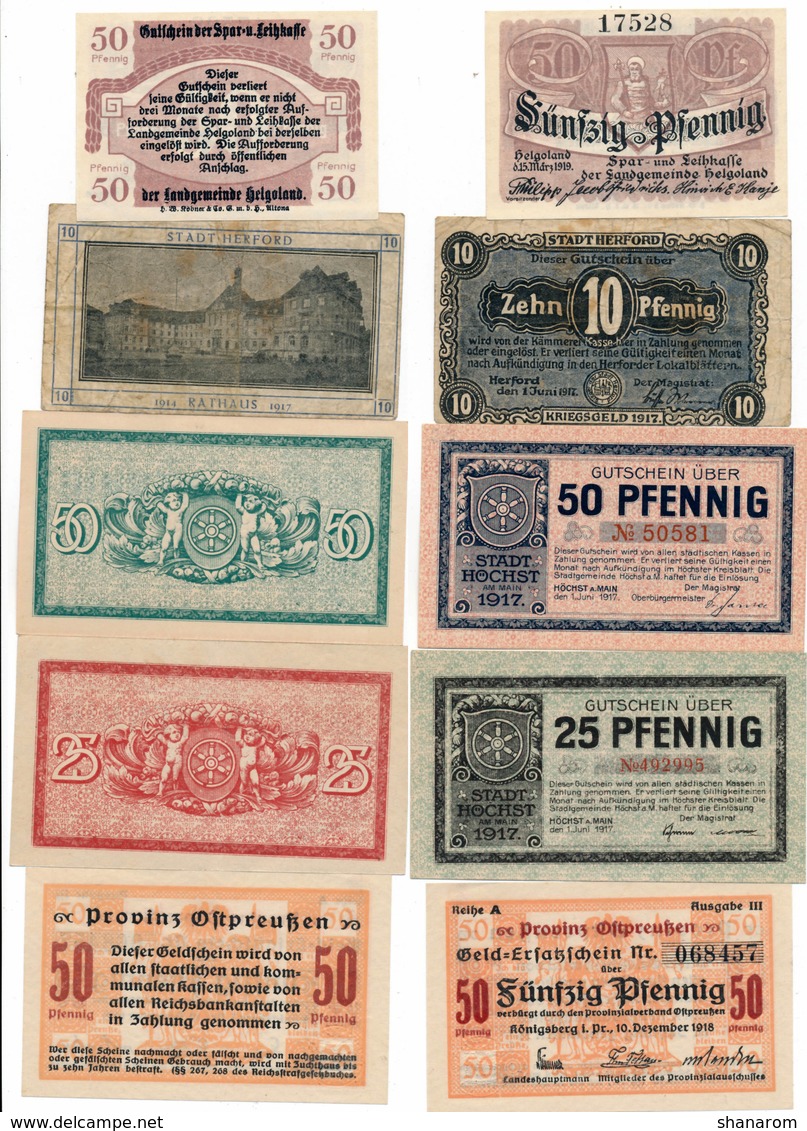 Allemagne // NOTGELD // Collection // LOT de 500 billets