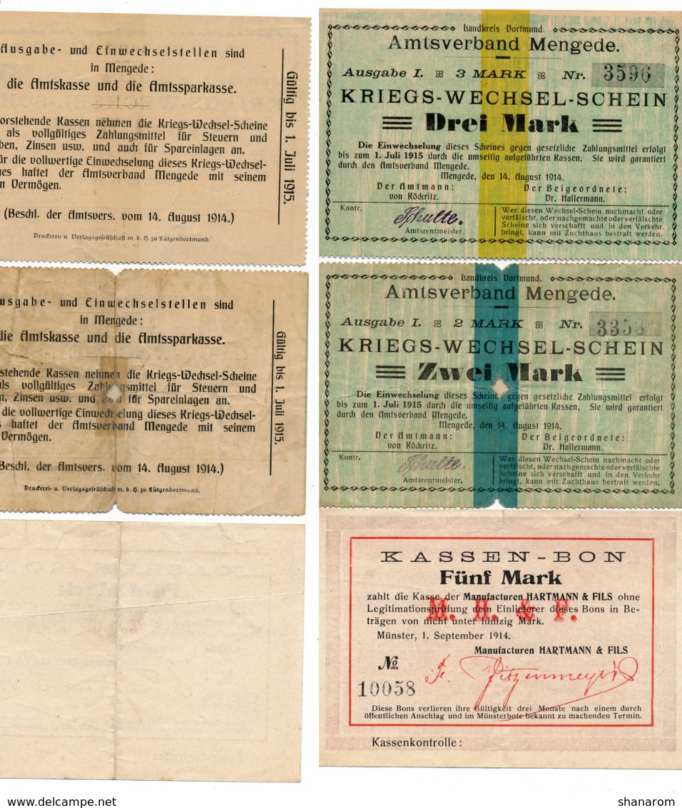 Allemagne // NOTGELD // Collection // LOT de 500 billets