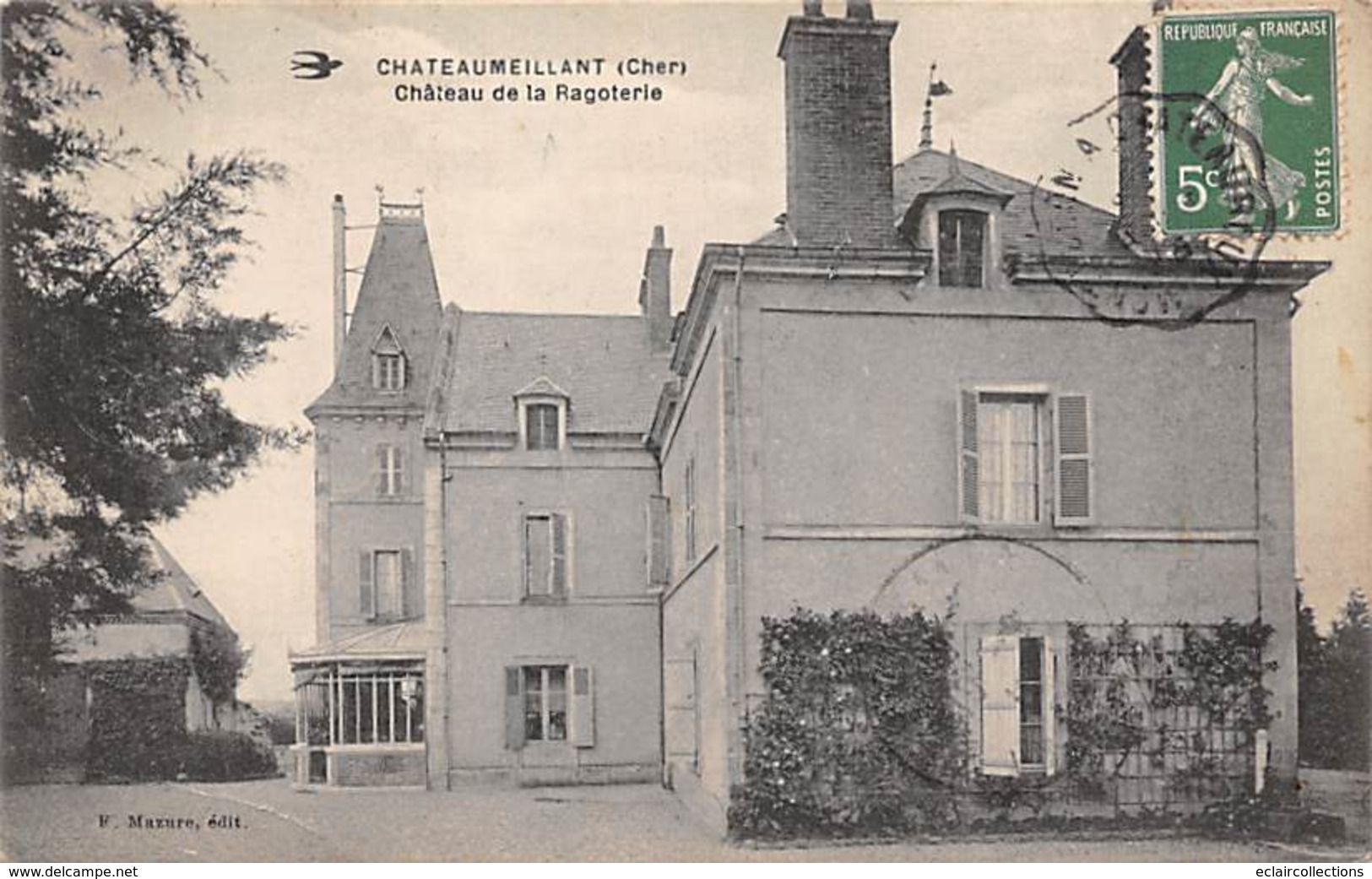 Chateaumeillant    18           Château De La Ragoterie     ( Voir Scan) - Châteaumeillant