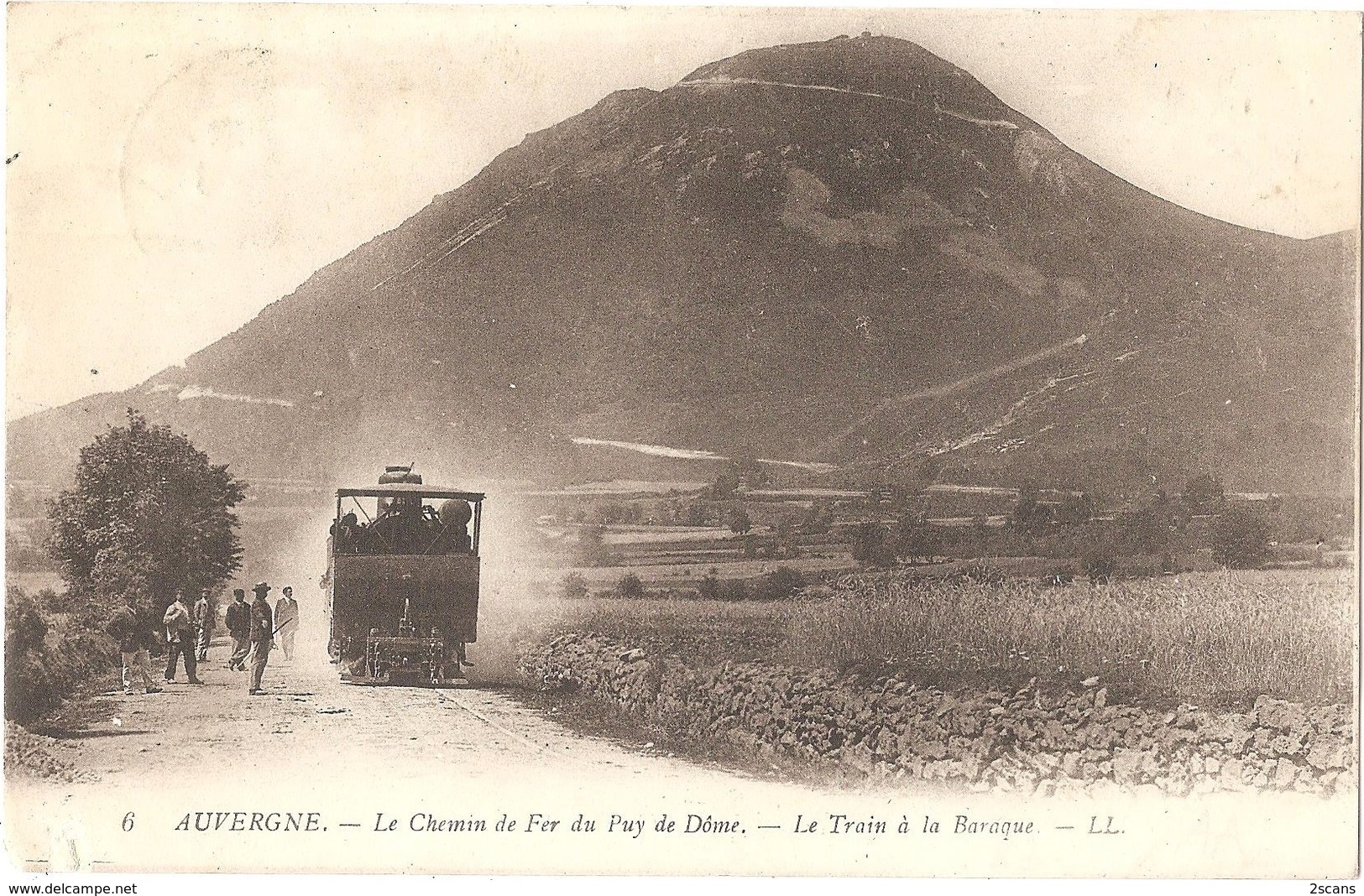 Dépt 63 - ORCINES - La Baraque - Le Chemin De Fer Du Puy De Dôme - Le Train à La Baraque - (tramway) - LL N° 6 - Autres & Non Classés