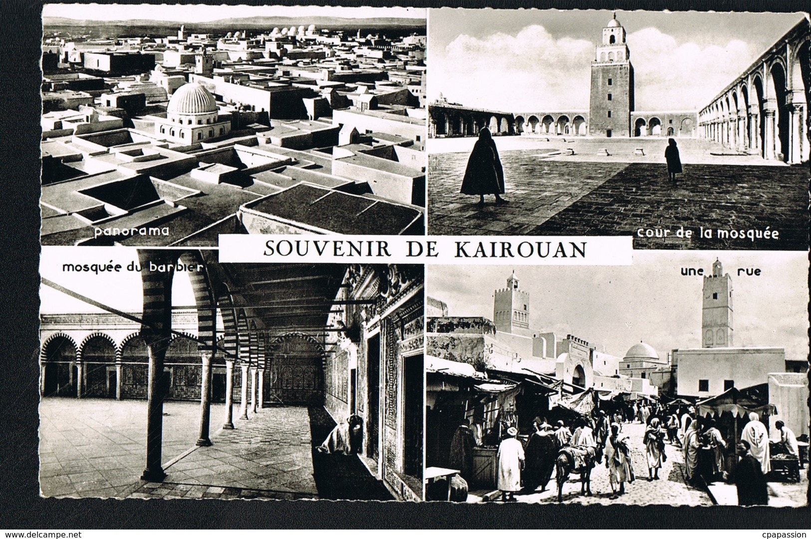 Souvenir De KAIROUAN- Tunisie- Multivues     - CPSM  - Edit CAP- Recto Verso-Paypal Sans Frais - Tunesië