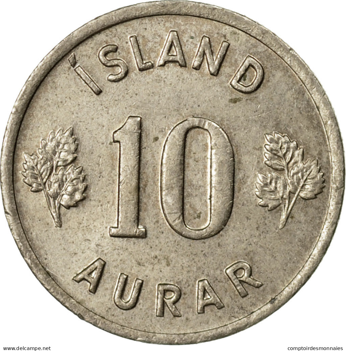 Monnaie, Iceland, 10 Aurar, 1969, TTB, Copper-nickel, KM:10 - Islande