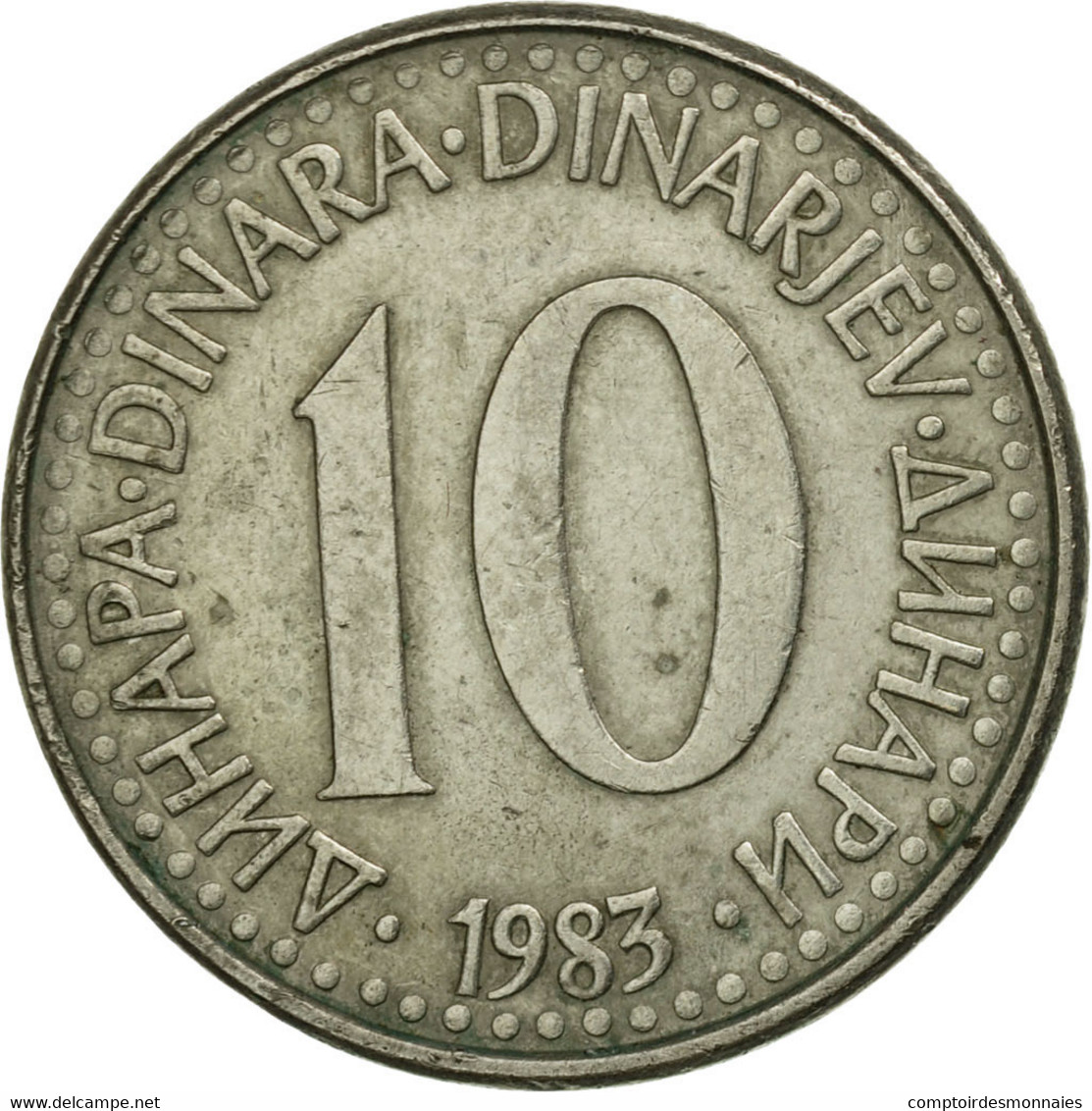 Monnaie, Yougoslavie, 10 Dinara, 1983, TB+, Copper-nickel, KM:89 - Yougoslavie