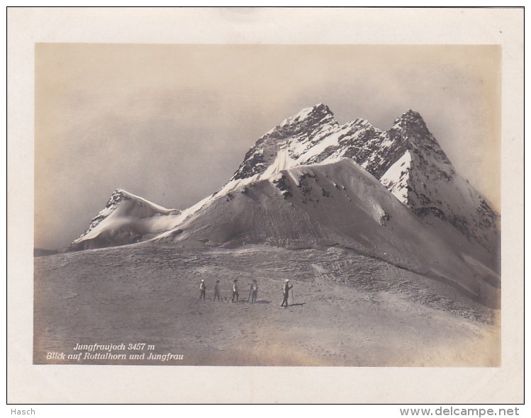 0312364Blick Auf Rottalhorn Und Jungfrau (Kunstverlag Schild-Bichsel, Brienz)18,5x14,5 - Brienz