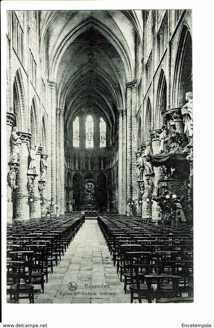 CPA - Carte Postale BELGIQUE - Bruxelles -Eglise Ste Gudule-Intérieur  S2841 - Monumenten, Gebouwen