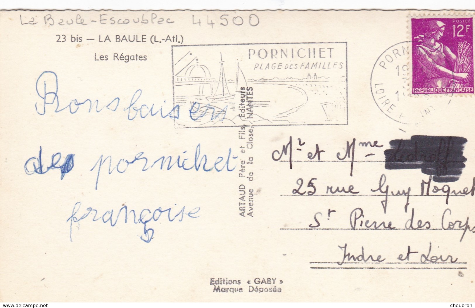 44. LA BAULE. LES RÉGATES . ANNEE 1958 - La Baule-Escoublac