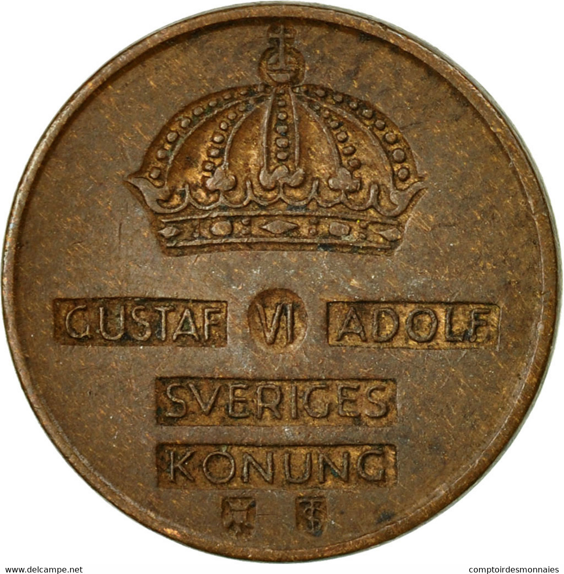 Monnaie, Suède, Gustaf VI, Ore, 1957, TTB, Bronze, KM:820 - Suède
