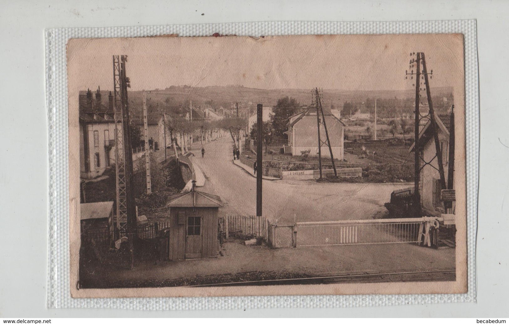 St Léger Sur Dheune Rue De La Gare Vue Prise De La Gare écrite En 1949 - Sonstige & Ohne Zuordnung