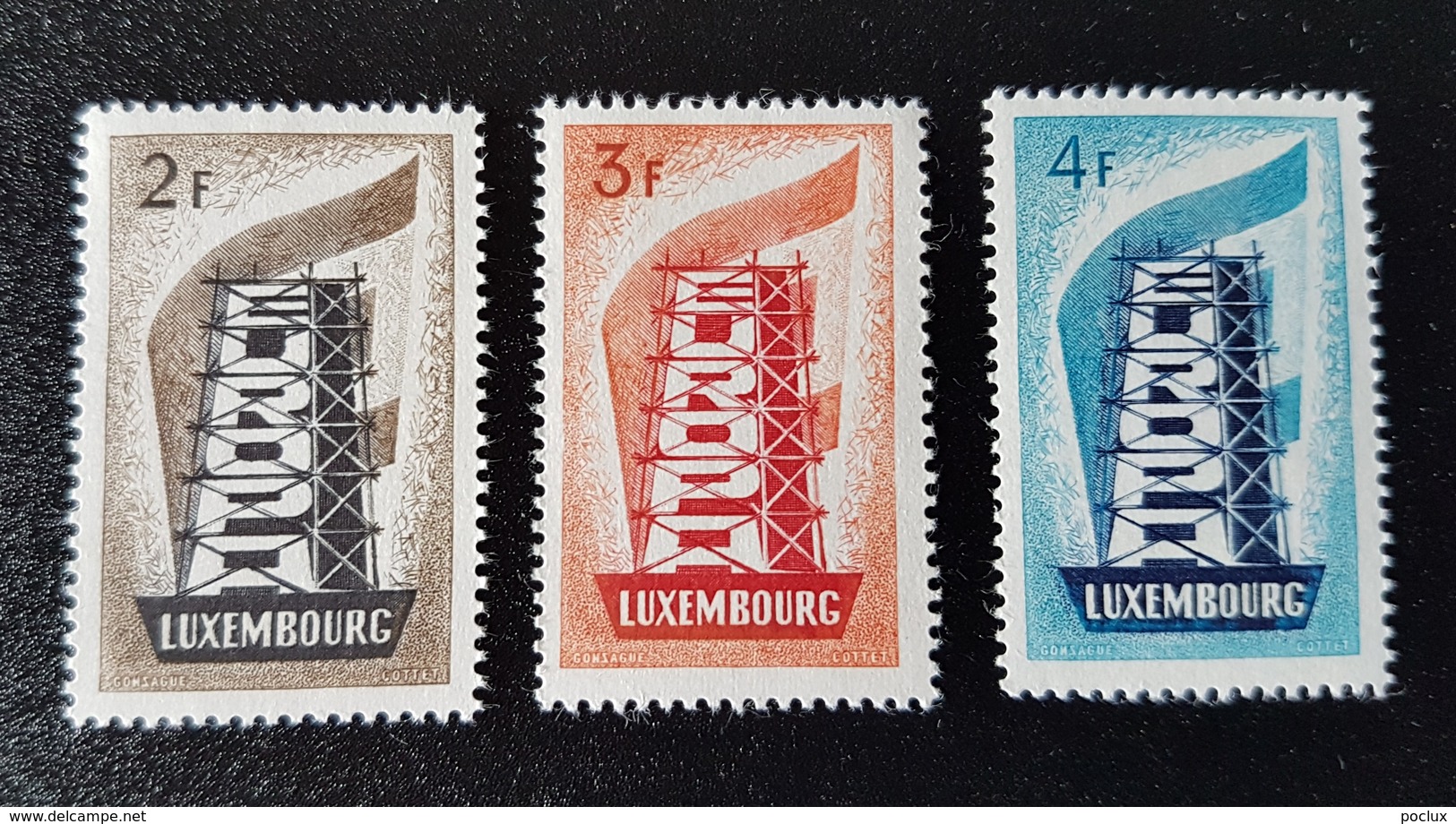 Luxembourg Europa 1956 YT N° 514/516 Neufs - Ongebruikt