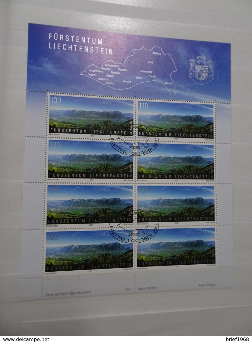 Liechtenstein Michel 1460 Gestempelt Kleinbogen Landschaft (5699) - Blocks & Kleinbögen