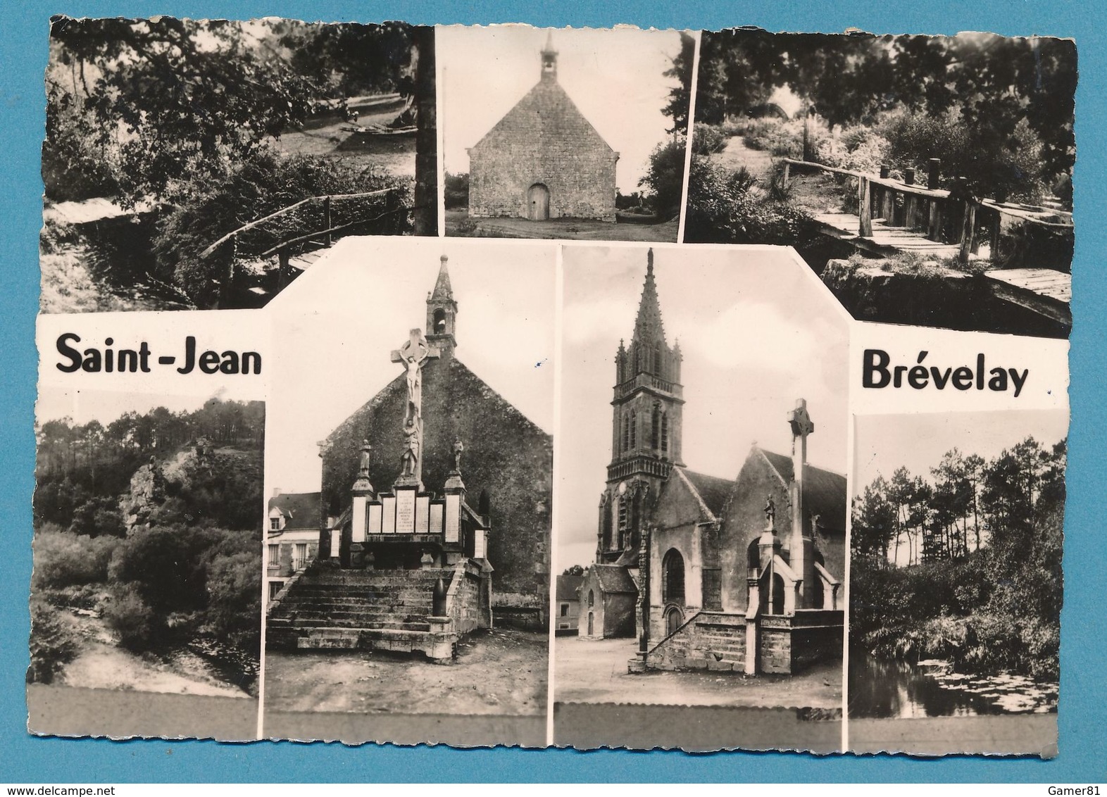 Divers Aspects De ST-JEAN-DE-BREVELAY - Photo Véritable Circulé 1965 - Saint Jean Brevelay