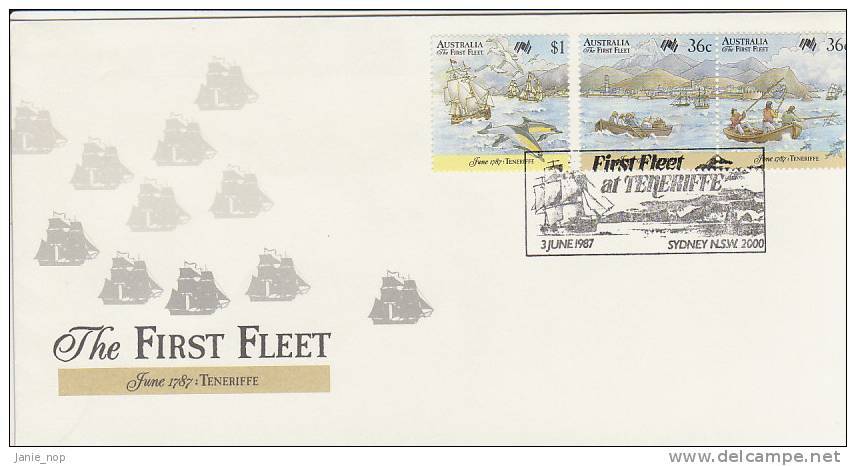 Australia 1987 The First Fleet At Tenerife FDC - FDC