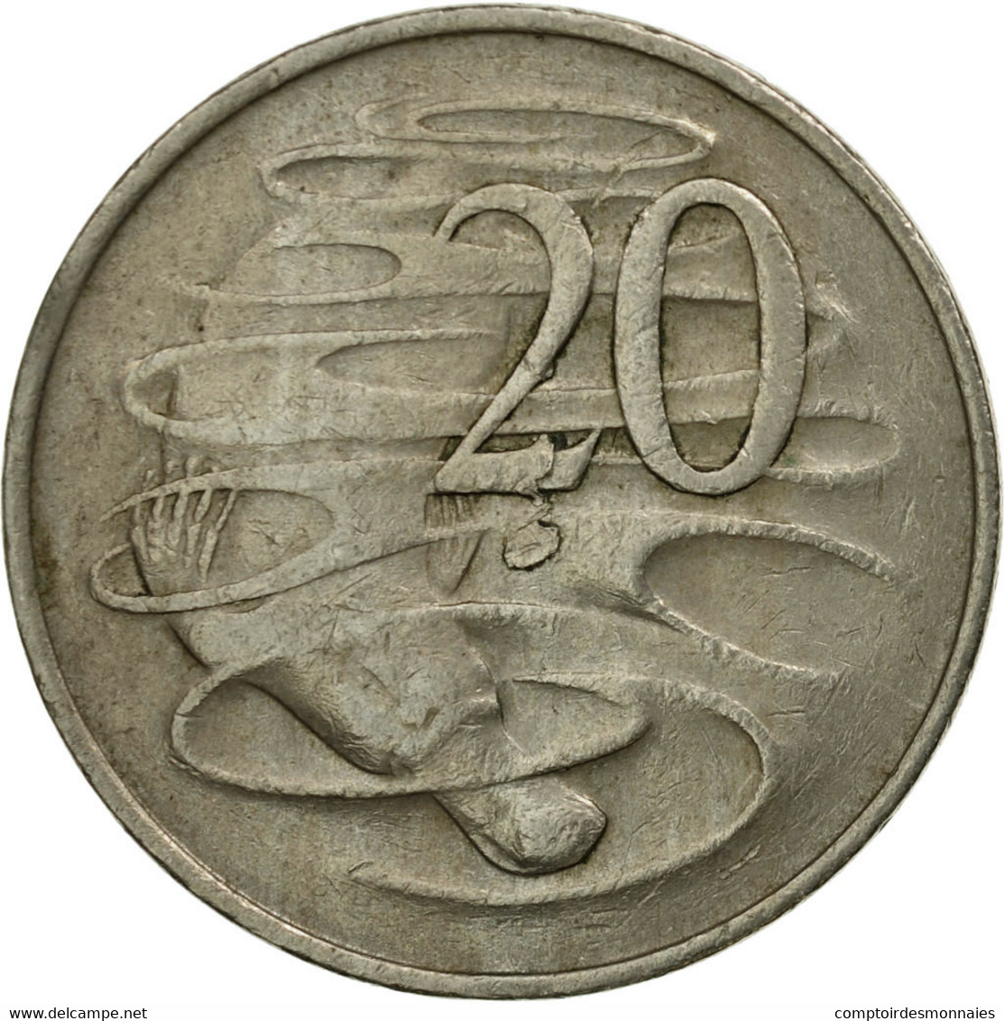 Monnaie, Australie, Elizabeth II, 20 Cents, 1971, TTB, Copper-nickel, KM:66 - 20 Cents