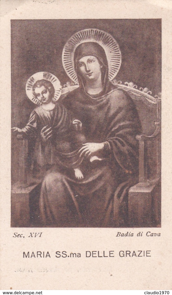 SANTINO - MARIA SS. MA DELLE GRAZIE - RICORDO DELLA PRIMA MESSA DI D. PIETRO PASCIUTI - LACEDONIA ( AV ) - Images Religieuses