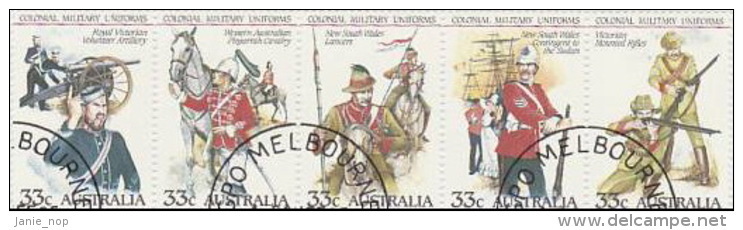 Australia-1985 Military Uniforms Used Stamps - Used Stamps
