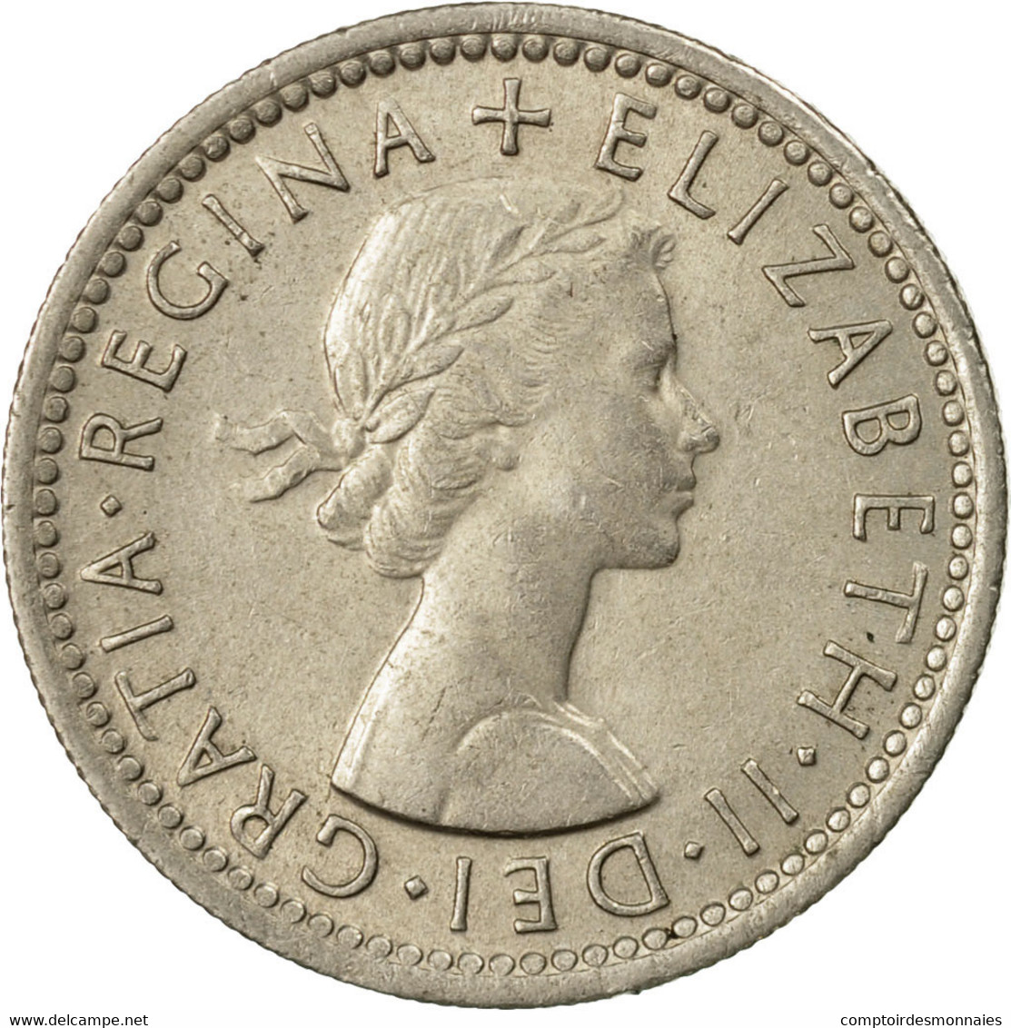 Monnaie, Grande-Bretagne, Elizabeth II, 6 Pence, 1958, SUP, Copper-nickel - H. 6 Pence