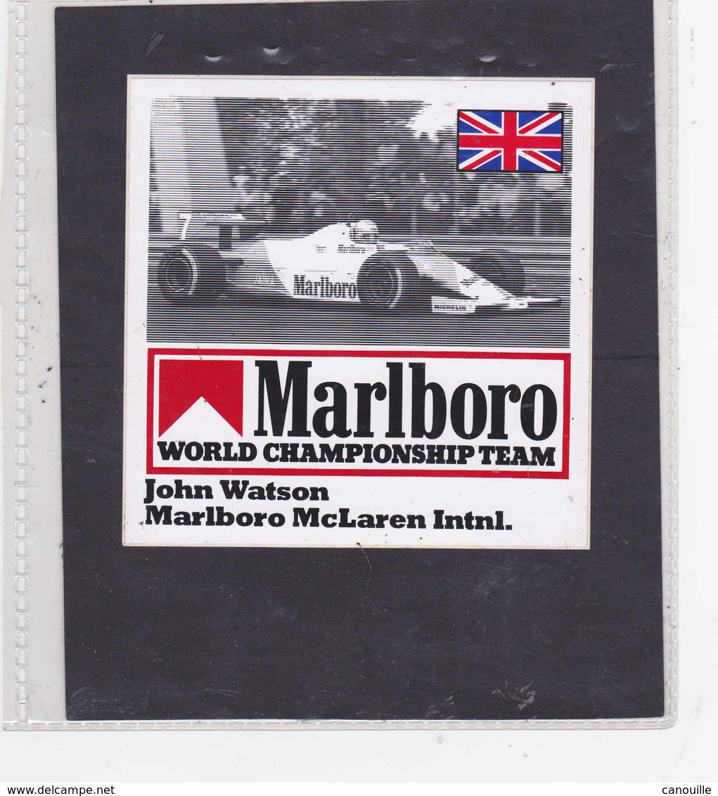 Sticker Marlboro John Watson Mc Laren - Automobile - F1