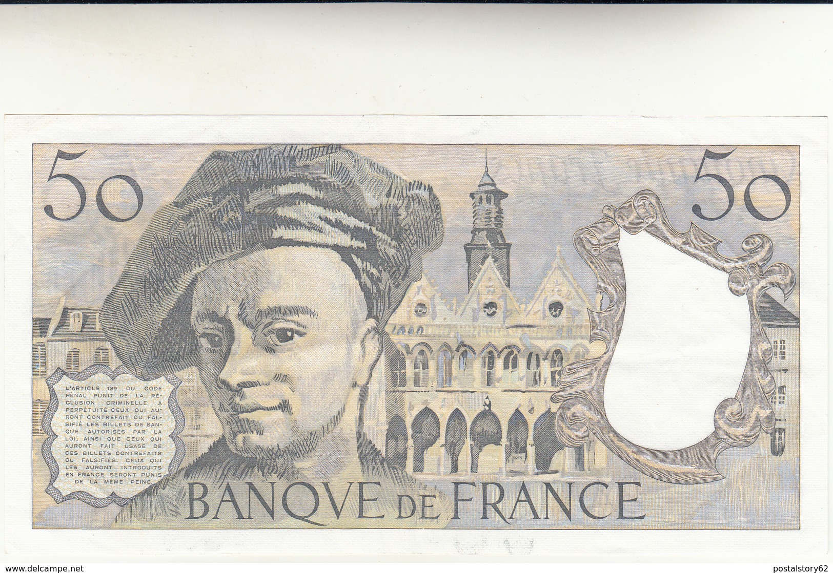 50 Francs, Banconota Banque De France Ottima Conservazione Anno 1988 - 20 F 1980-1997 ''Debussy''