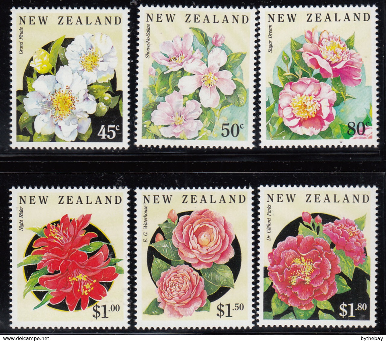 New Zealand 1992 MNH Scott #1110-#1115 Camellias Flowers - Neufs