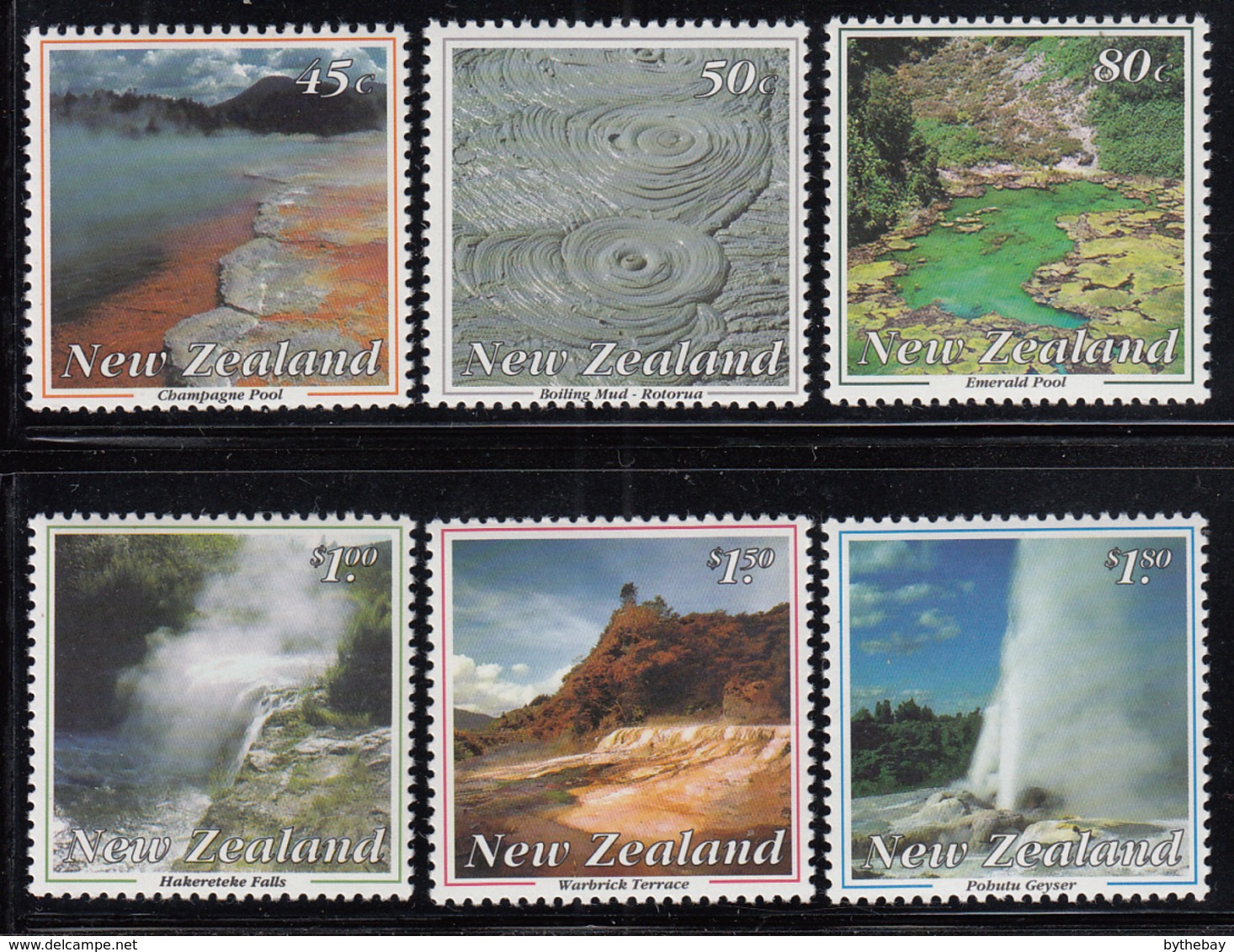 New Zealand 1993 MNH Scott #1155-#1160 Thermal Wonders Of New Zealand - Neufs