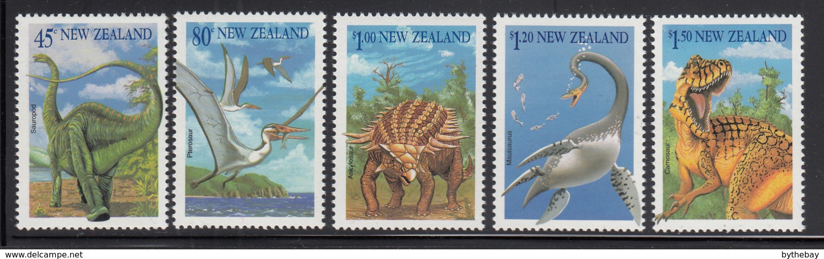 New Zealand 1993 MNH Scott #1180-#1184 Dinosaurs - Neufs