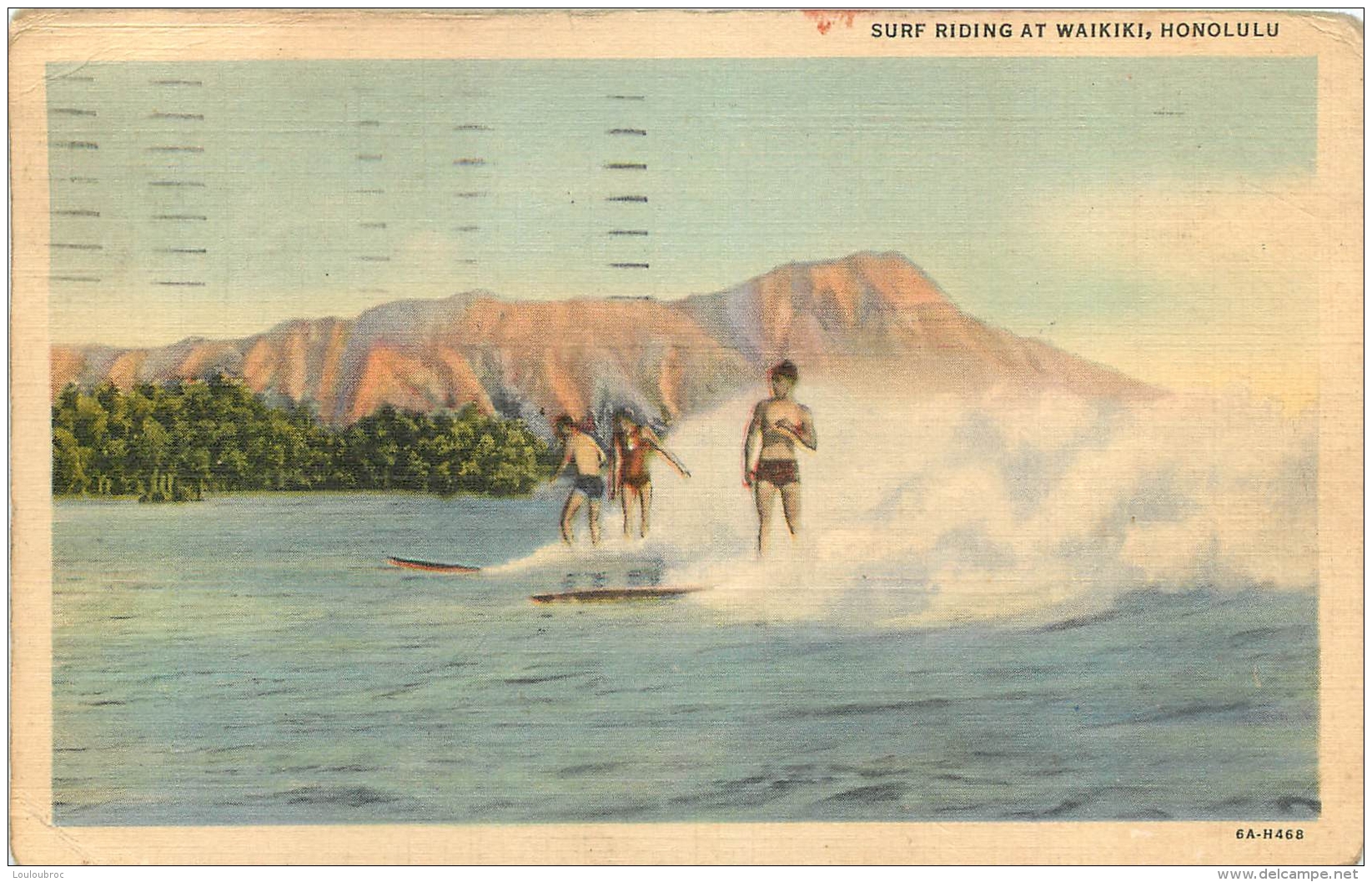 HONOLULU  SURF RIDING AT WAIKIKI - Honolulu