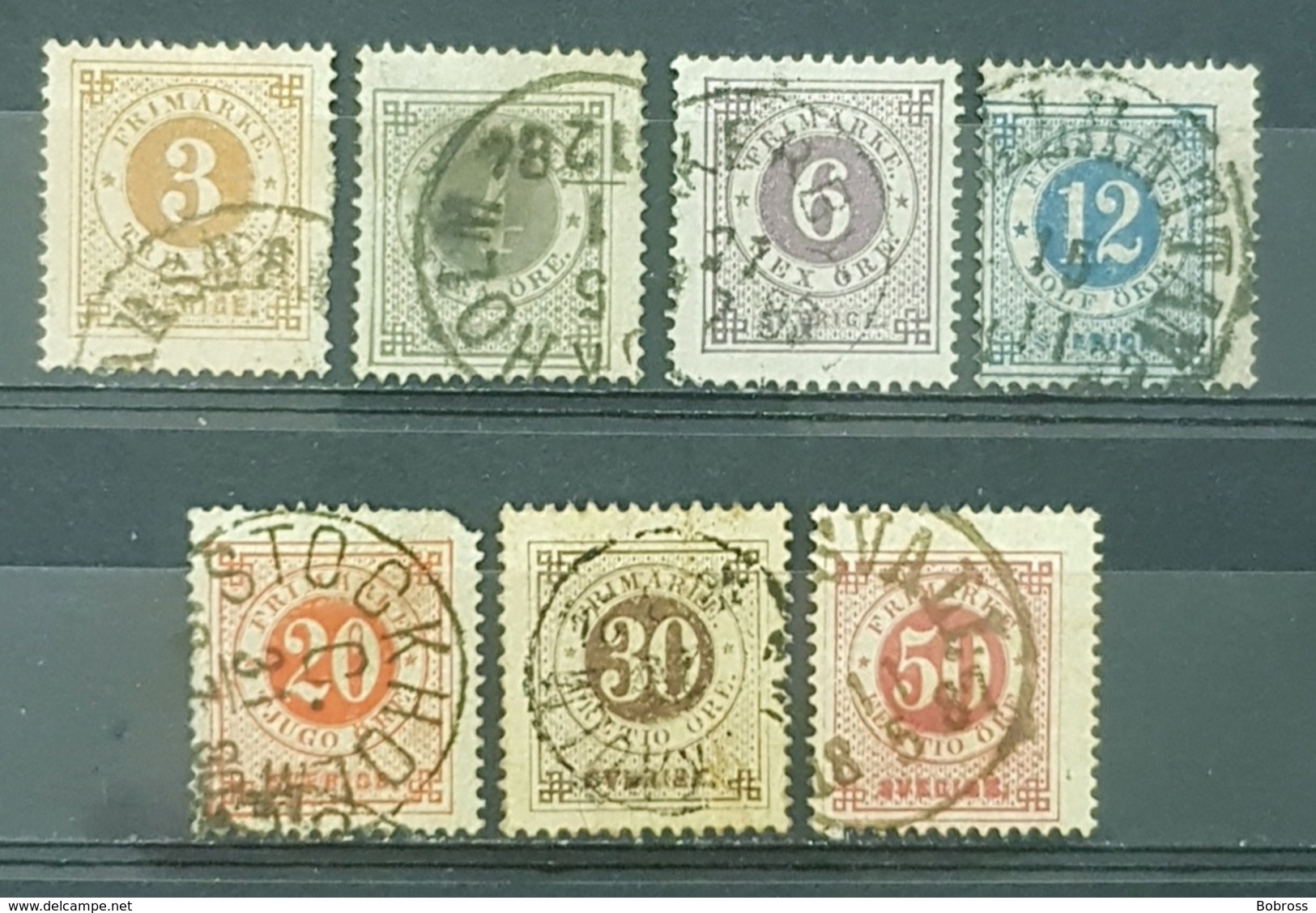 Sweden 1877, Sverige, Frimärke, Used - Gebraucht