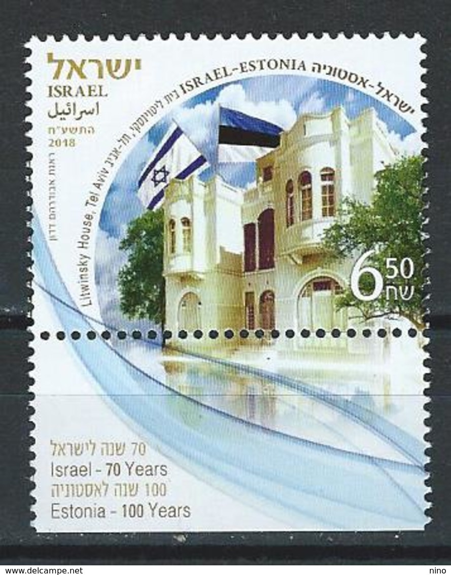 Israel. Scott # 2192 MNH. Litwinsky House. Joint Issue With Estonia  2018 - Joint Issues