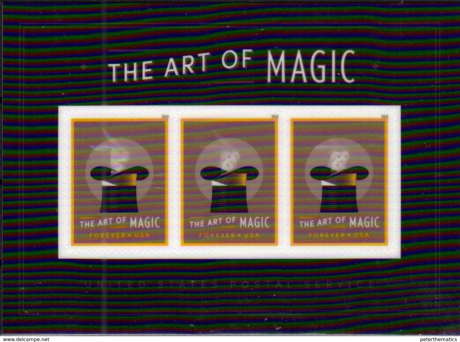 USA , 2018, MNH,  ART, MAGIC, RABBITS,LENTICULAR S/SHEET - Other & Unclassified