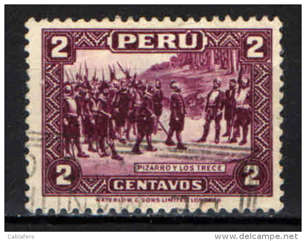 PERU' - 1935 - PIZARRO E I SUOI UOMINI - USATO - Peru