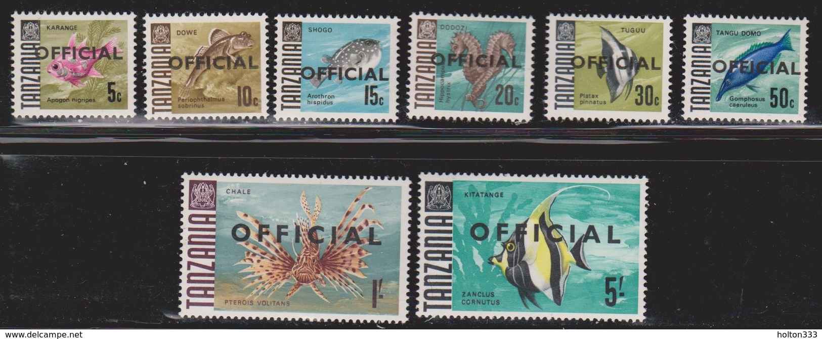 TANZANIA Scott # O9-16 MNH - Official Overprint - Tanzanie (1964-...)